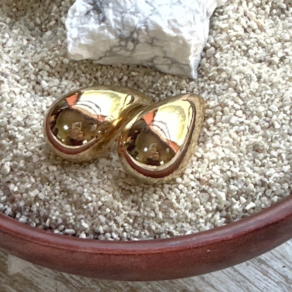 Chunky drops stud earrings/maximalist/manifesting good fortune - Picture 3 of 9